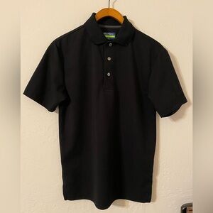 Ben Hogan Performance Classic Black Polo Shirt, size S, 30% recycled polyester